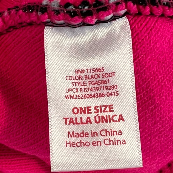 Girls Sparkly LOVE Pompom Sweater Hat - Picture 6 of 6